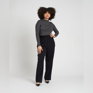 New UNIVERSAL STANDARD SZ 10/12 PULLON BLACK PANTS